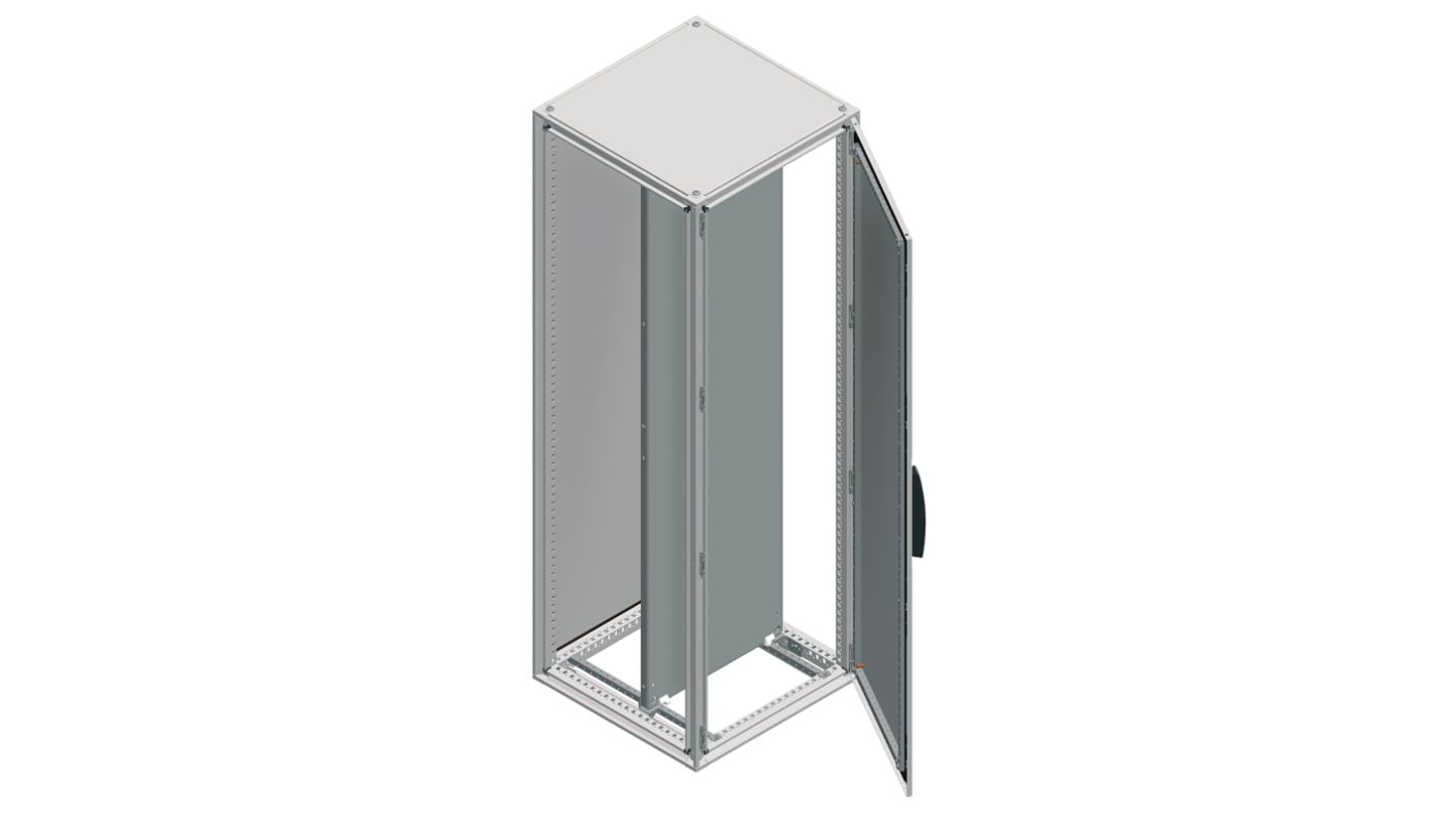 Schneider Electric NSYS Series Steel Single-Door-Door Floor Standing Enclosure, Opaque Door, IP55, 2000 x 800 x 500mm