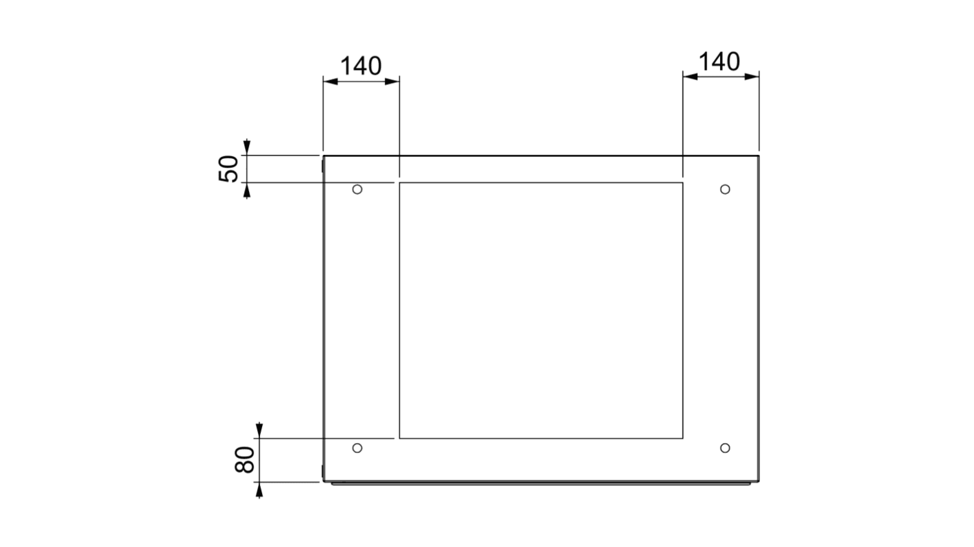 Schneider Electric NSYS Series Gland Plate, 20mm H, 600mm W for Use with spacial SM