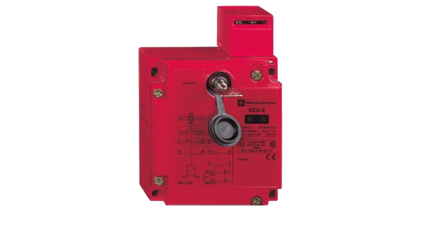 Interrupteur verrouillage de sécurité Telemecanique Sensors, Preventa Safety Detection 2NF/1NO