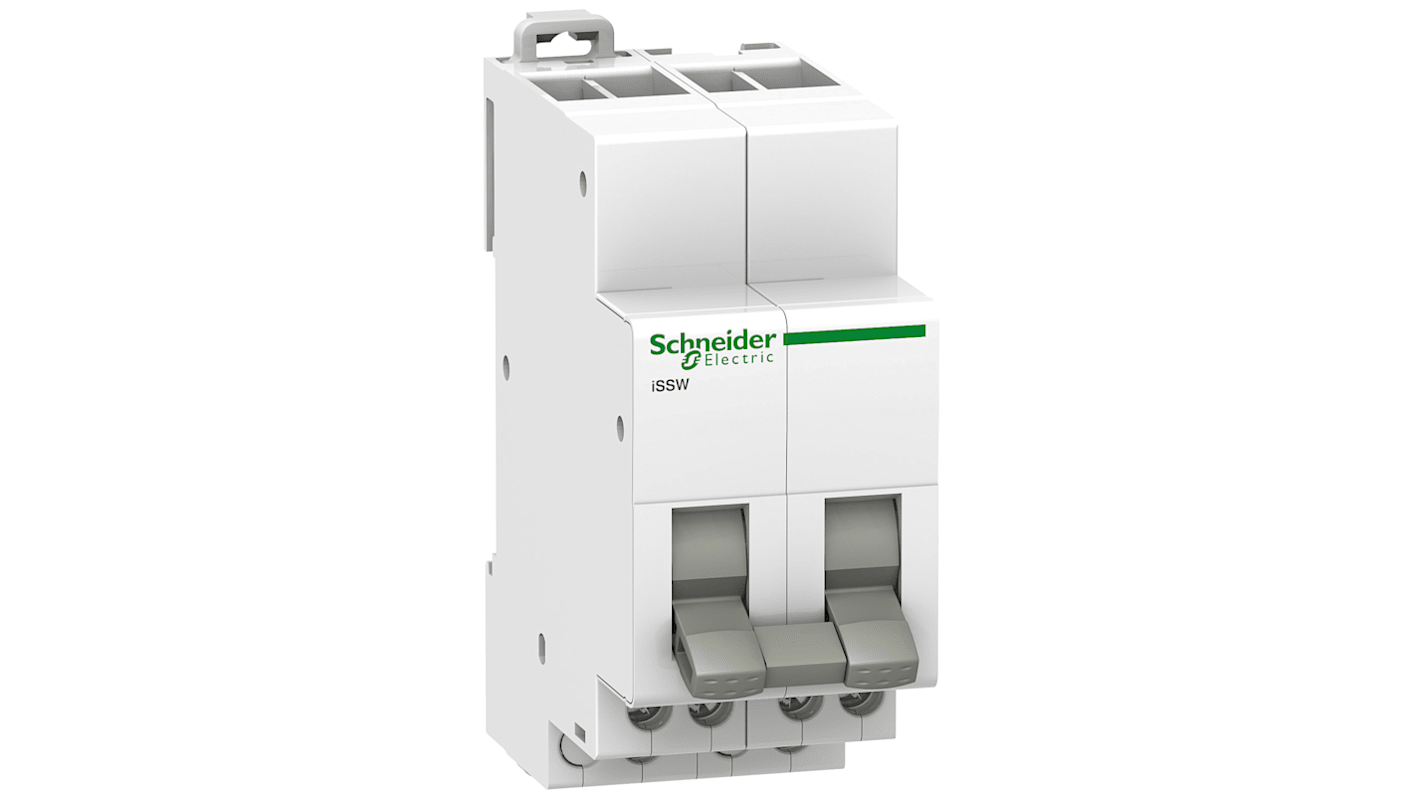 Circuit de déclenchement Schneider Electric 20A, Tension 250V c.a., série iSSW, pour Support de montage sur rail DIN