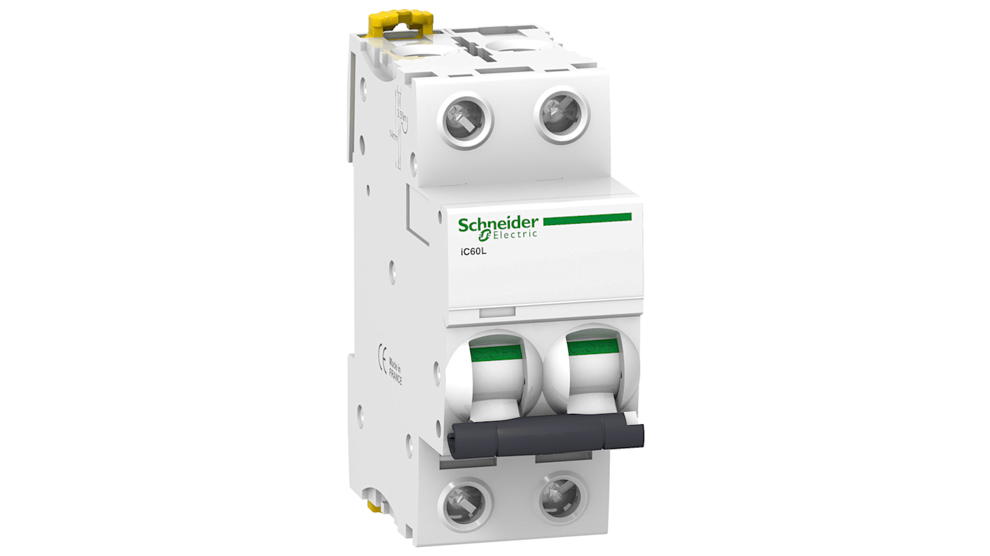 Schneider Electric iC60L MCB Leitungsschutzschalter Typ Z, 2-polig 2A, Abschaltvermögen 15 kA Acti 9