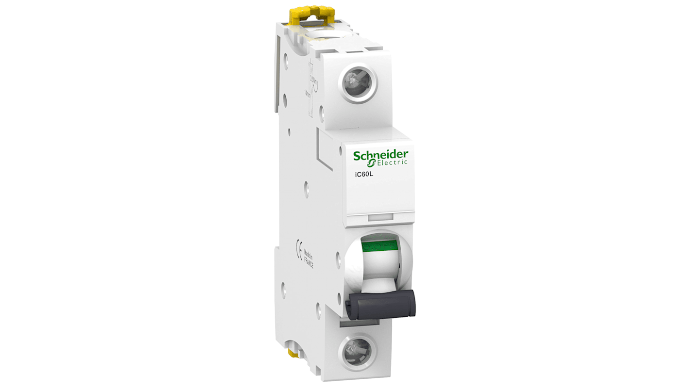 Schneider Electric Acti 9 iC60L MCB, 1P, 2A Curve C, 15 kA Breaking Capacity