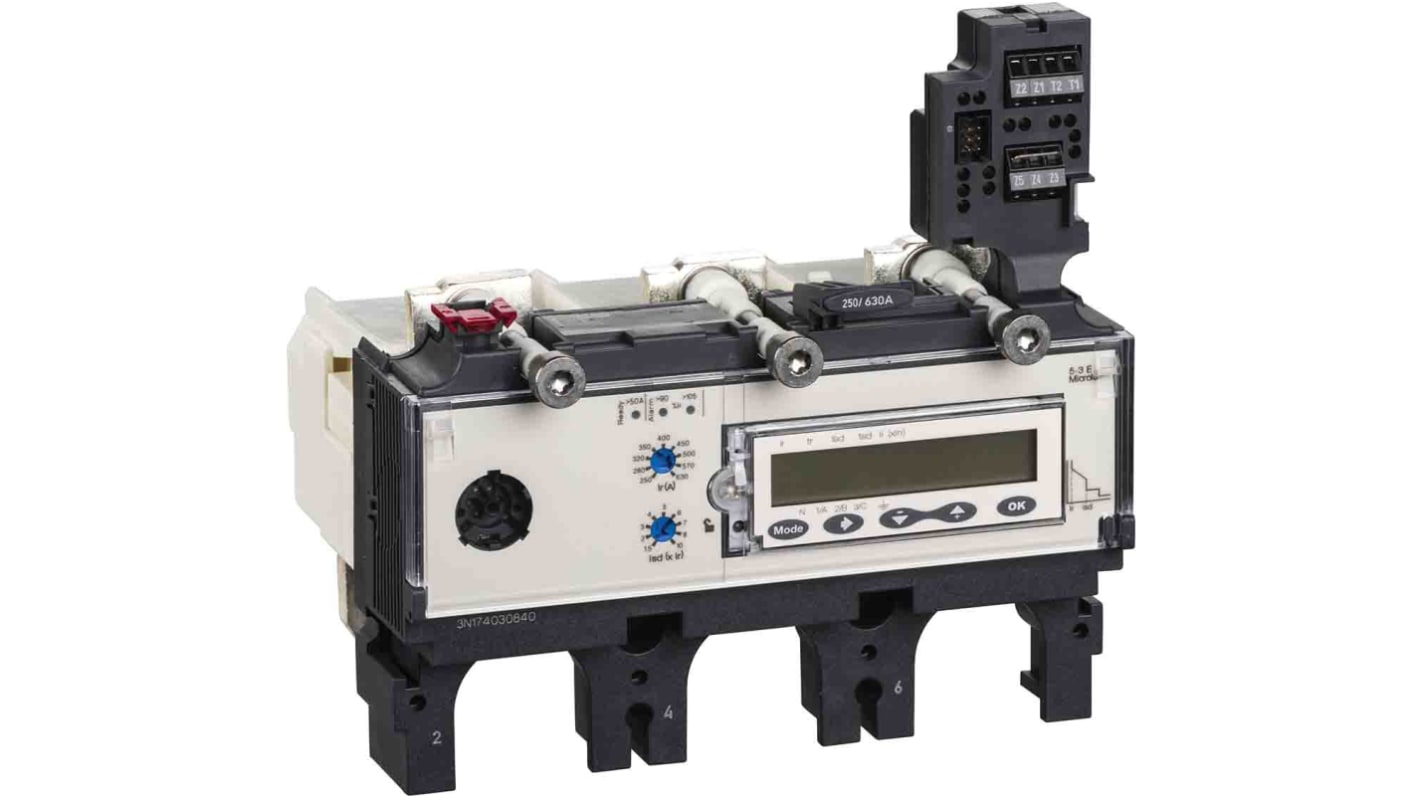Activación del circuito, para uso con Disyuntores compactos NSX 400/630, 690V ac, Compacto, Micrologic 5.3 E, 400A