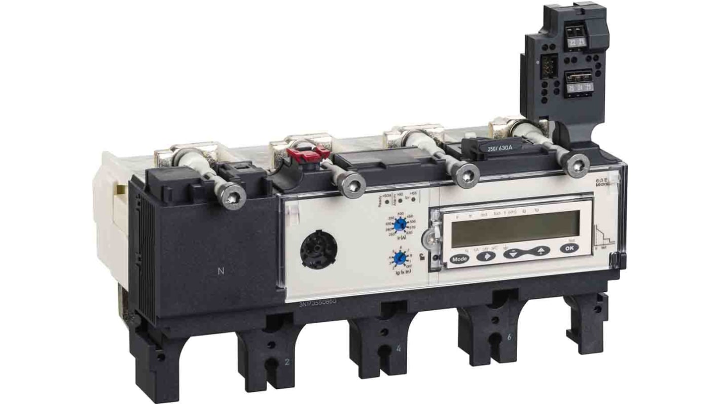 Schneider Electric Kompakt Micrologic 6.3 E Geräteschutzschalter für Kompakte Überlastschalter NSX 400/630, 690V ac /