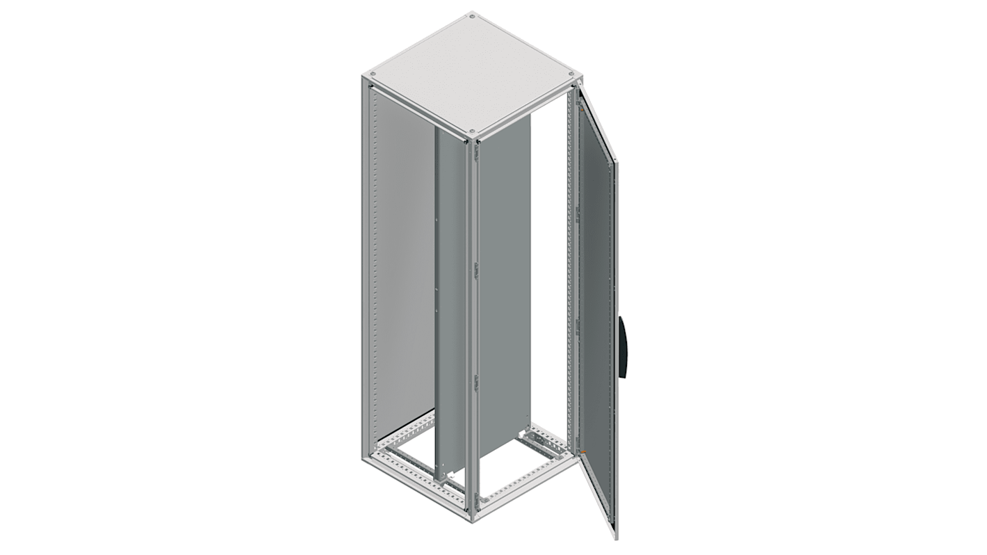 Supporto da pavimento Schneider Electric, porta singola, in Acciaio galvanizzato, Grigio, 2000x1000x600mm, IP55