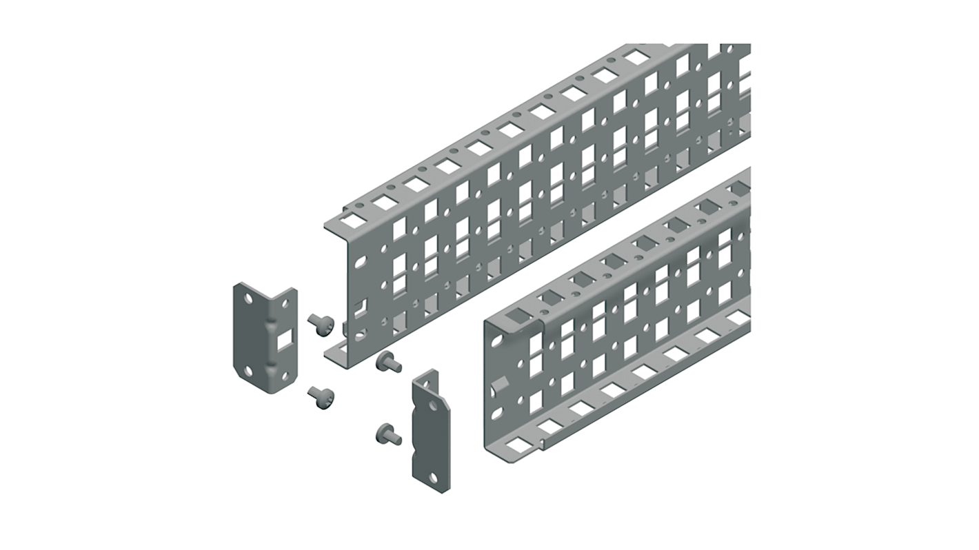 Carril DIN Perforado Schneider Electric x 90mm x 600mm, rail simétrico