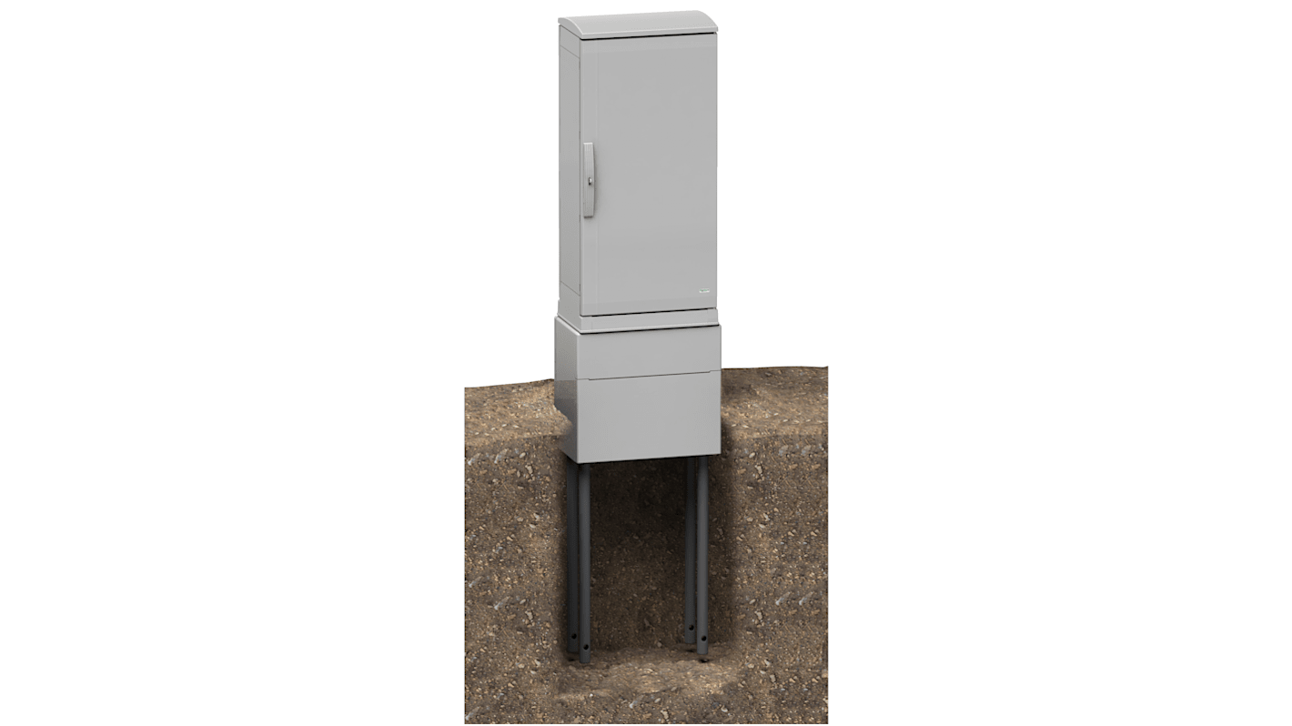 Schneider Electric Sokkel, Grå, 500x1035x410mm, For Kabinet