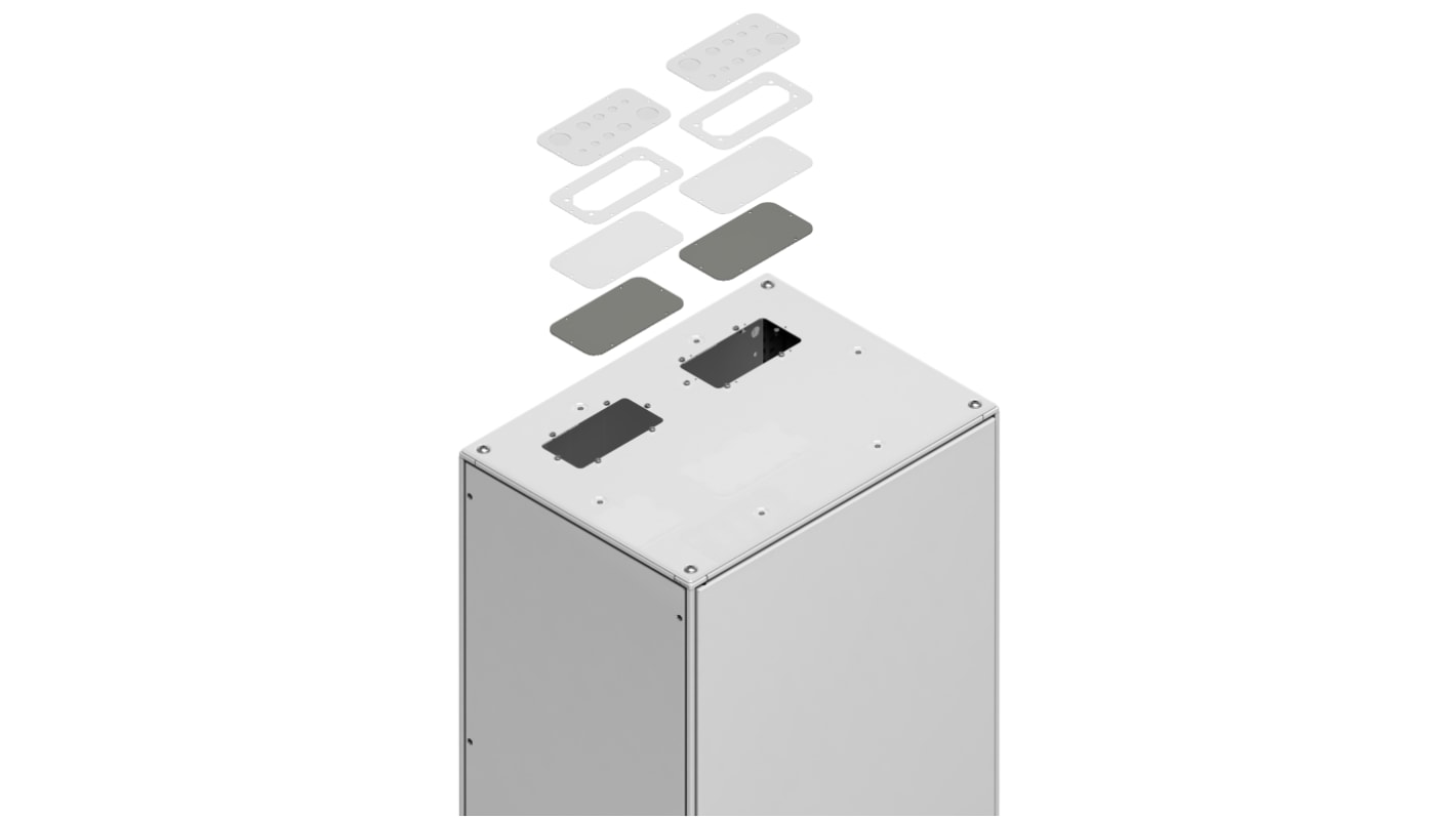 Schneider Electric NSYSRCE Series RAL 7035 Roof Plate, 1m W for Use with Spacial SF suitable enclosure