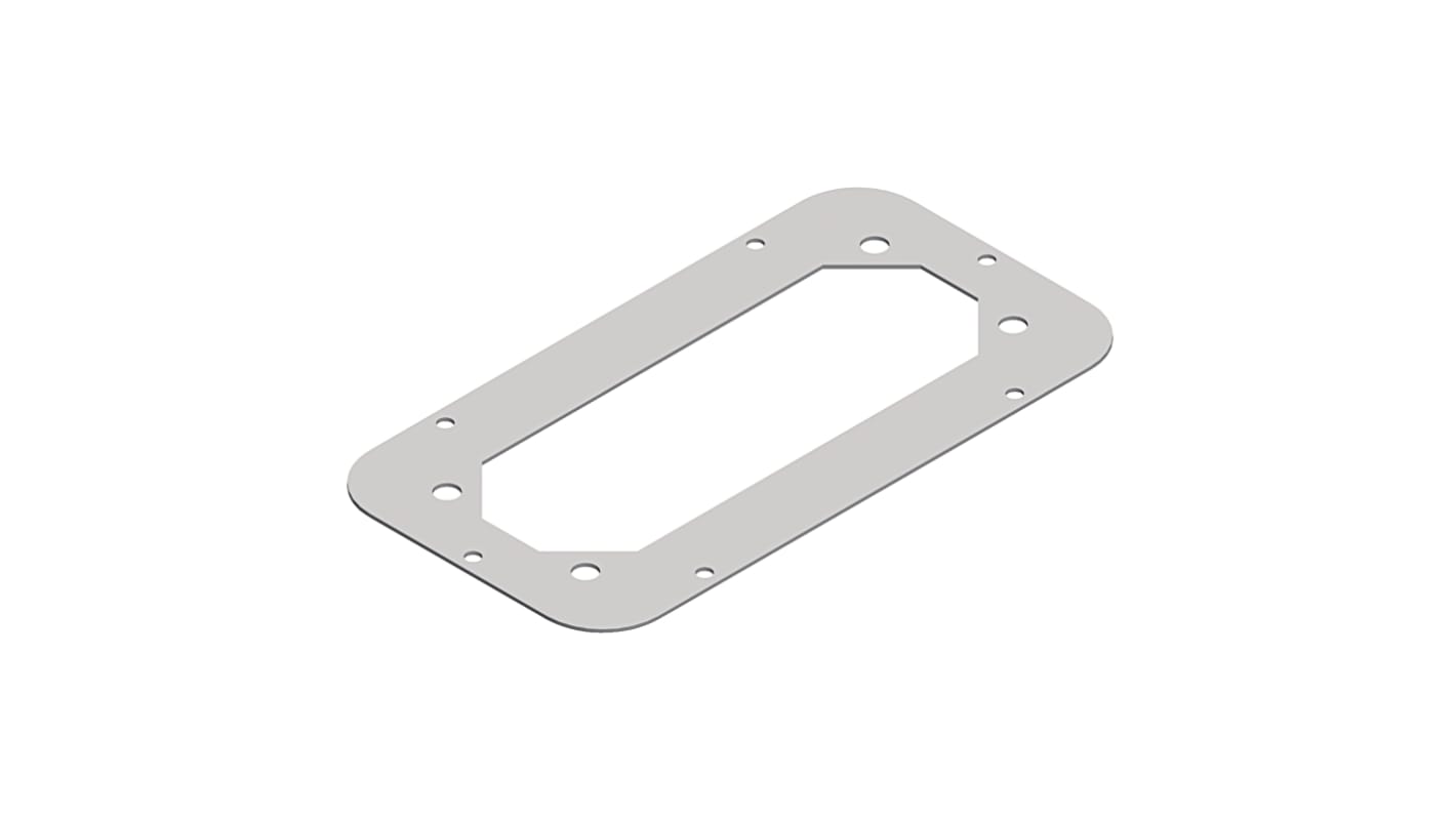 Schneider Electric NSYTLE Series RAL 7035 Gland Plate, 5mm H, 445mm W, 445mm L for Use with Spacial CRNG, Spacial S3D