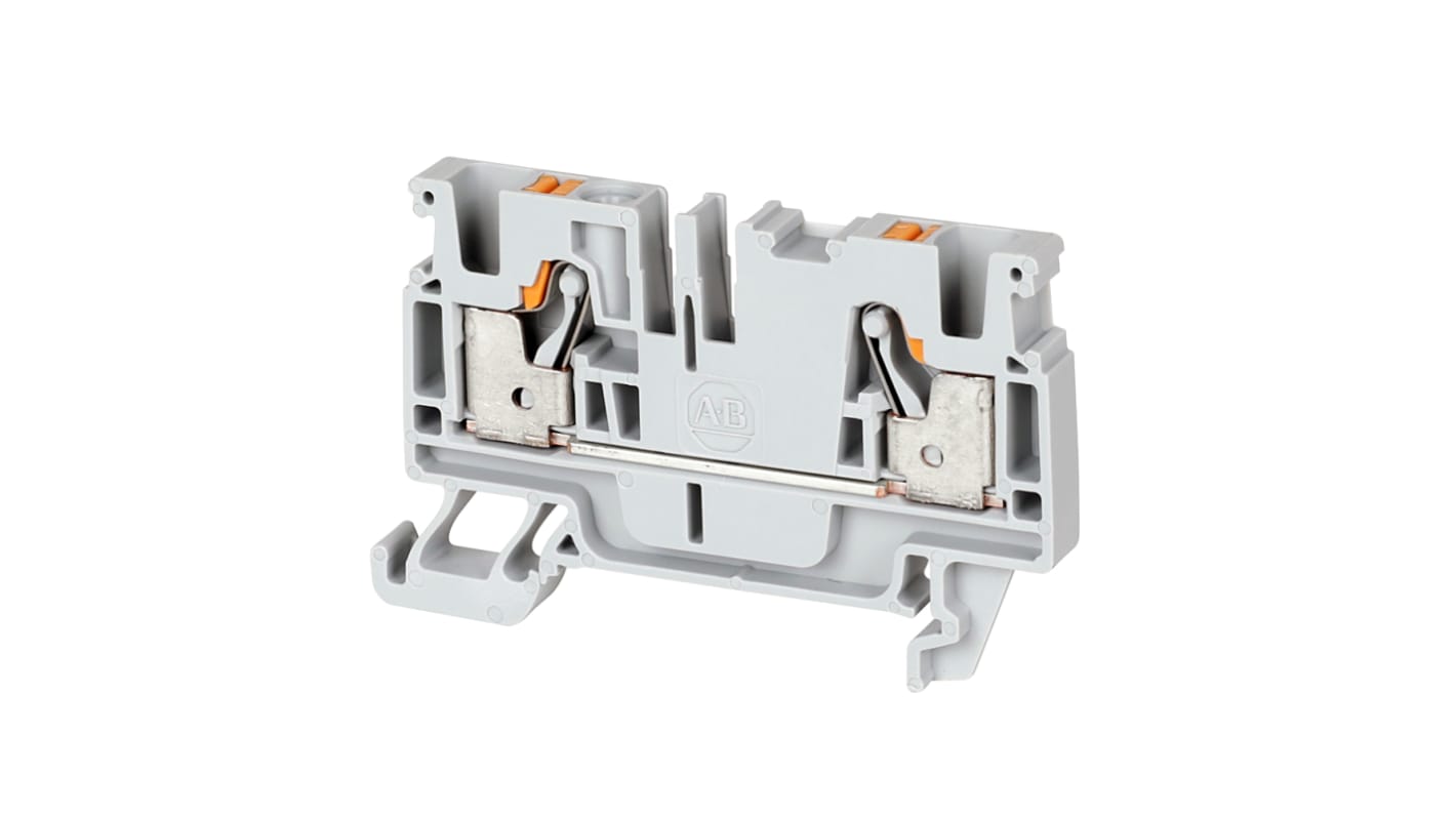 Bloc de jonction de traversée Rockwell Automation 1492-P, Bleu