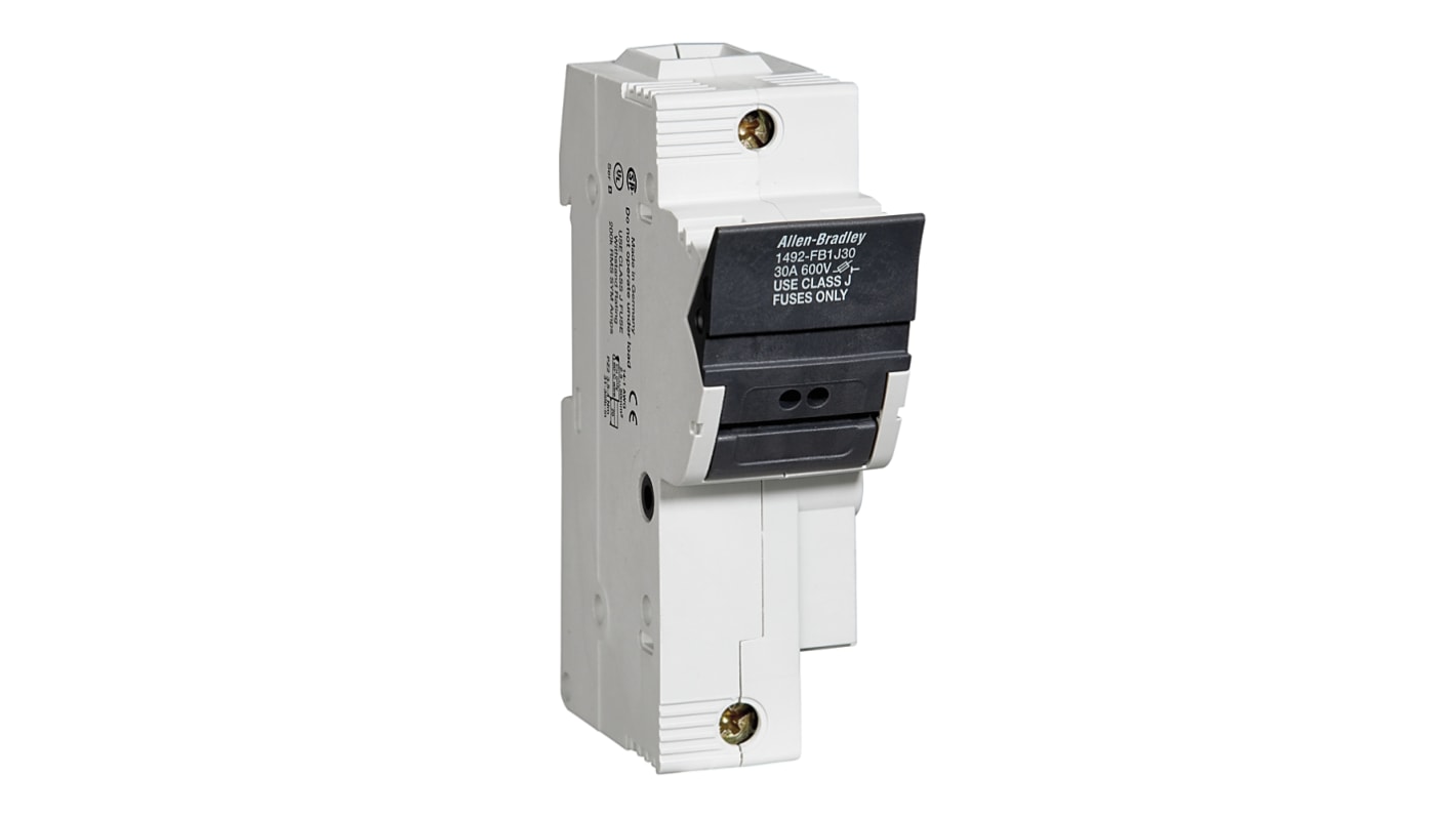 Portafusibili per montaggio su guida Rockwell Automation Class CC, 2P, 30A, con indicatore