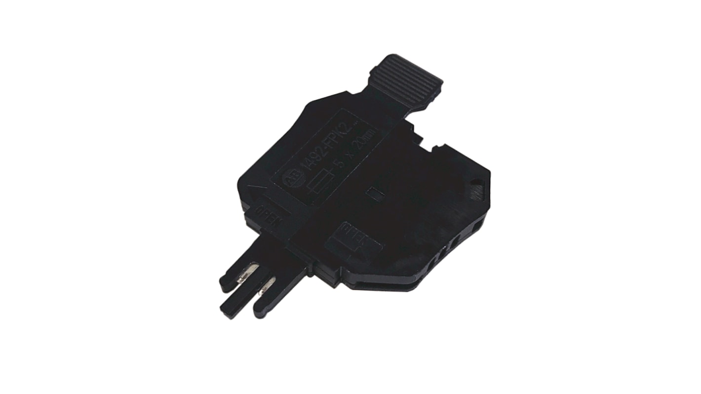 Conector macho de fusible 1492-FPK2 para uso con 1492-L3P, J3P, JD3P, JDG3P, JP3, JP3FB, JPG3FB, JPGKD3, JPGKD3TP,