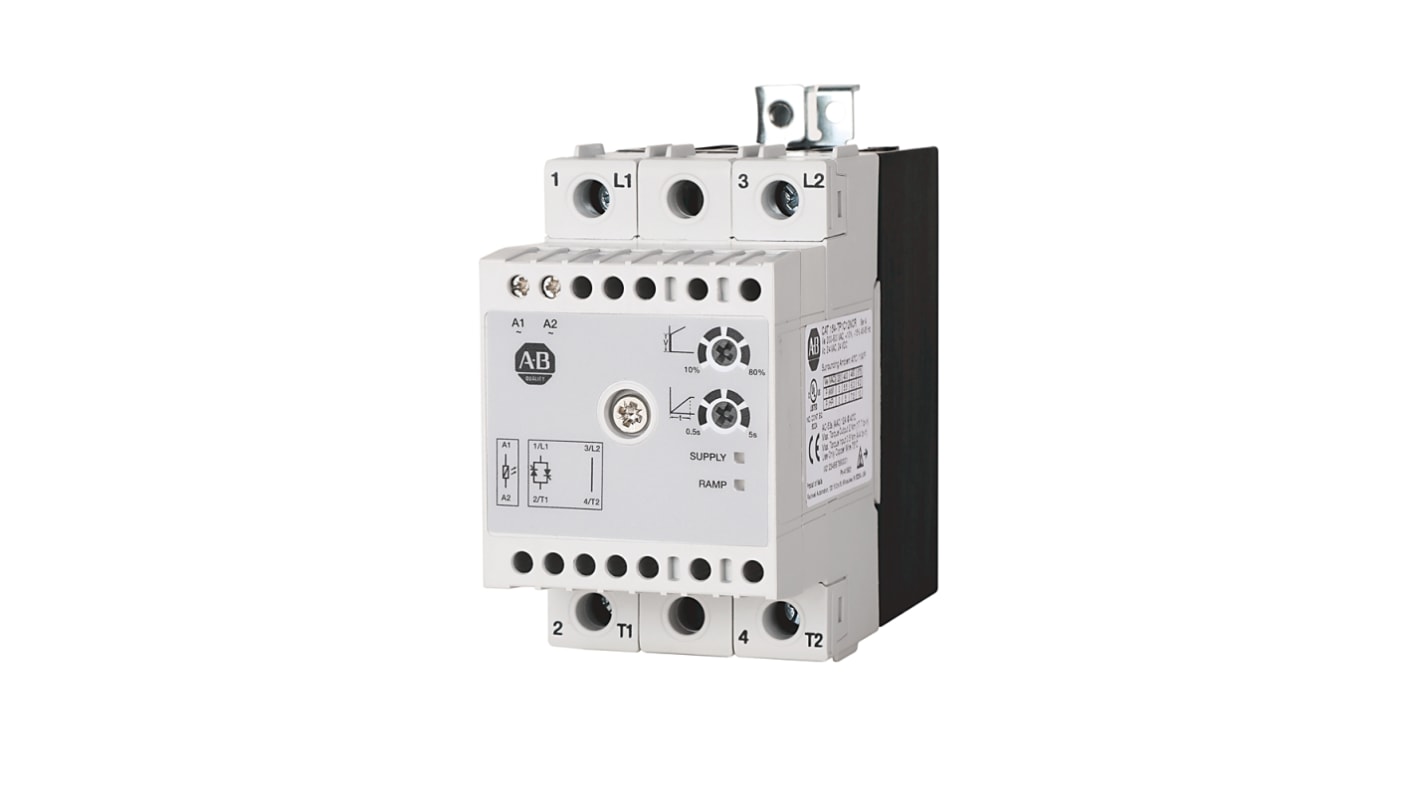 Starter DOL Rockwell Automation, 3 fasi, 3 kW, 5,5 kW, 6,3 kW, 600 V c.a., IP20