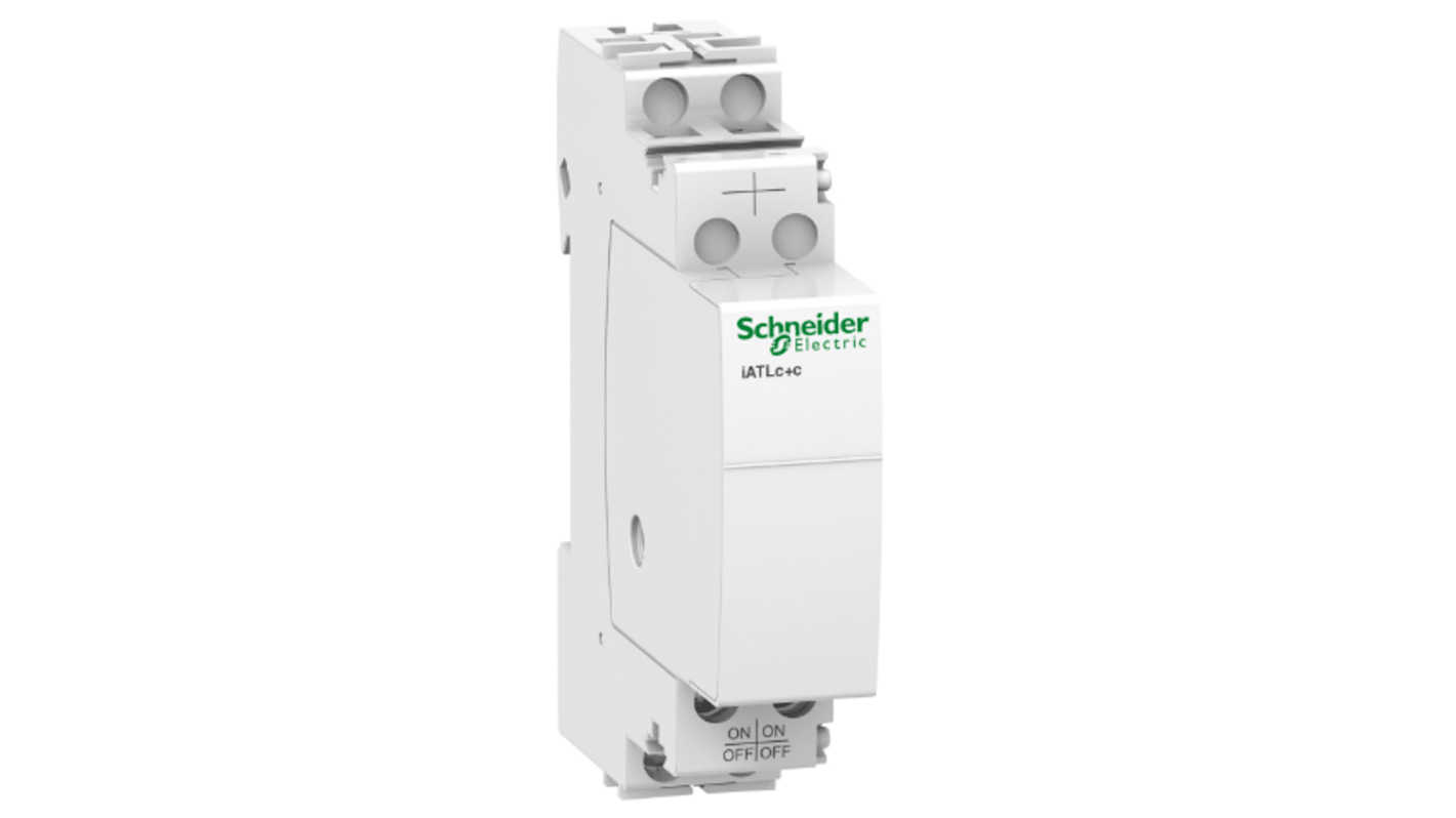 Relè di potenza Schneider Electric serie IATL, bobina 24 → 240V ca, Guida DIN