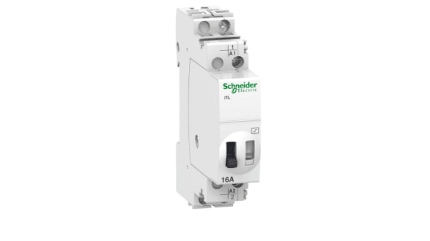 Relè di potenza Schneider Electric serie ITL, bobina 48 V dc, 130V ca, Guida DIN