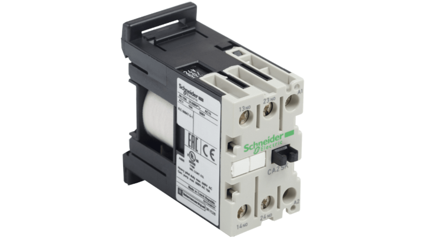 Schneider Electric TeSys CA Leistungsschütz / 48 V Spule, 1 -polig 1 Schließer, 1 Öffner / 10 A