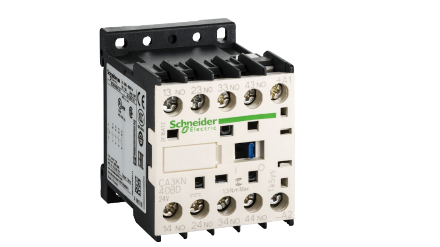 Relé de control Schneider Electric TeSys, 4 NA, 48 V dc