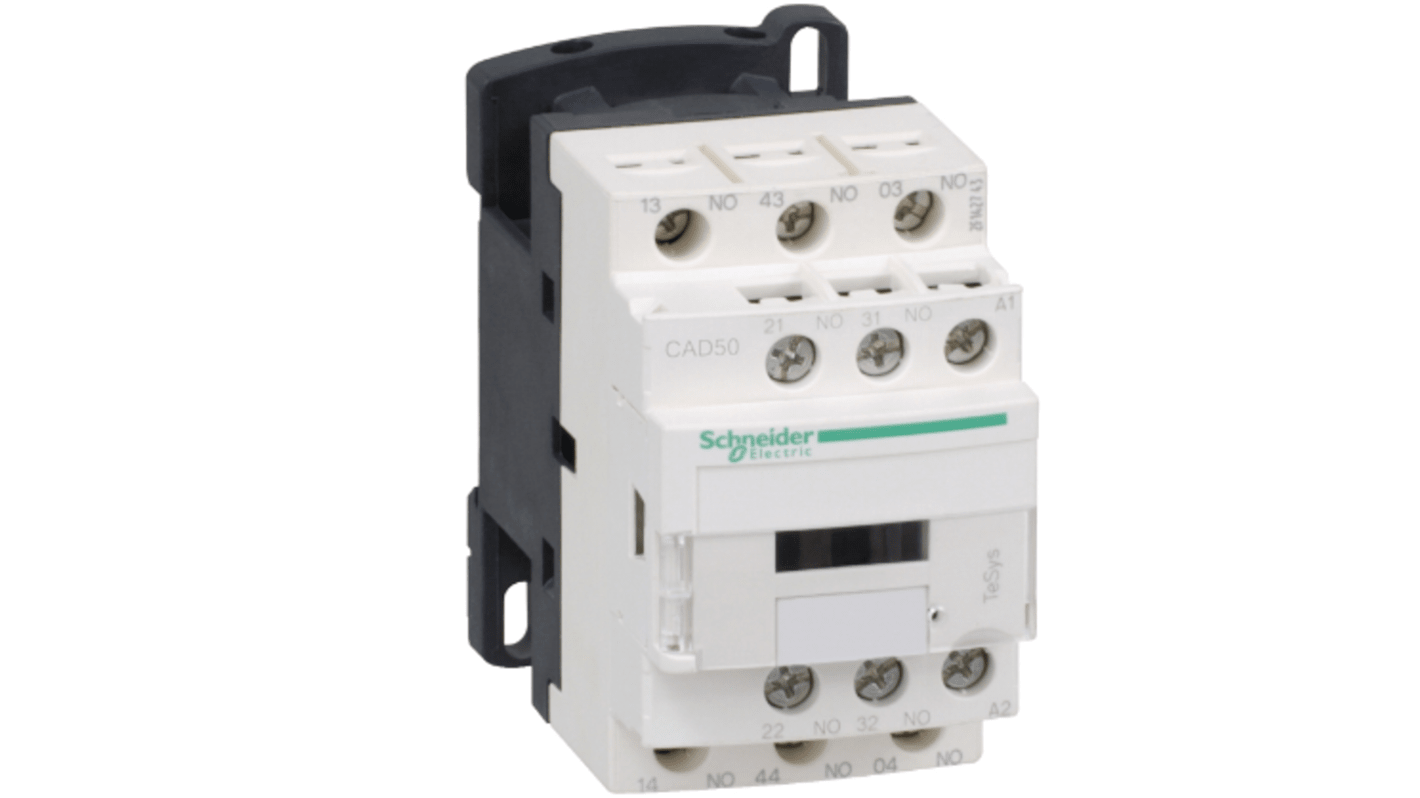 CAD50D7 Schneider Electric Control Relay 5NO, 10 A Contact Rating