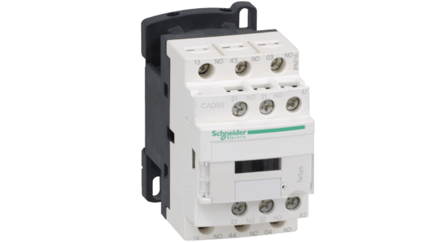 Relé de control Schneider Electric TeSys, 5 NA