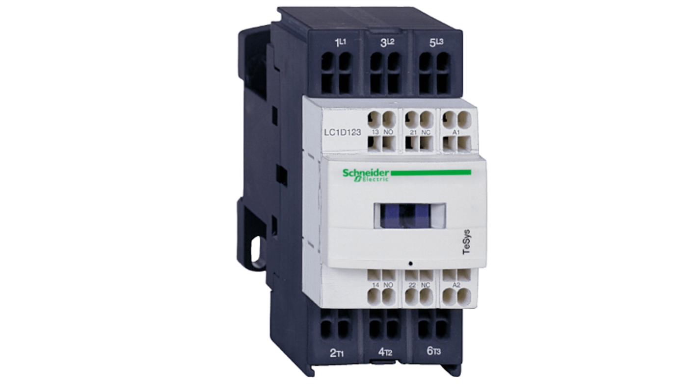 Contattore Schneider Electric, 3 poli, 3 NA, 32 A, 7,5 kW, bobina 24 V