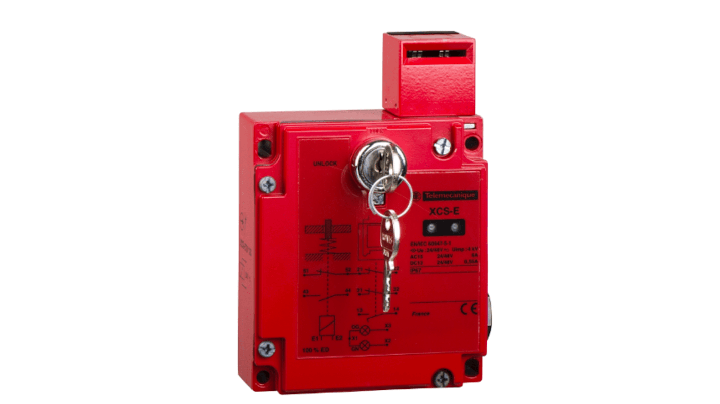 Przełącznik blokady bezpieczeństwa XCSE731130 Przełącznik bezpieczeństwa 2 NC + 1 NO 24V Metal Klucz Schneider Electric
