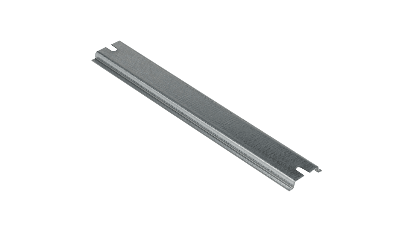 DIN-sín kalap profilú Perforálás nélküli 214mm x 7.5mm x 35mm