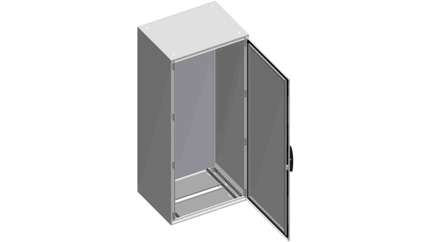 Schneider Electric Spacial SM Series Sheet Steel Double-Door-Door Floor Standing Enclosure, Opaque Door, IP55, 1400 x