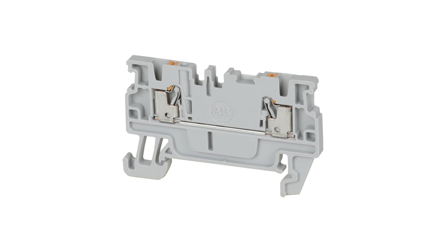 Bloc de jonction rail DIN Rockwell Automation 1492-P, 1.5mm², Enfichable, Bleu