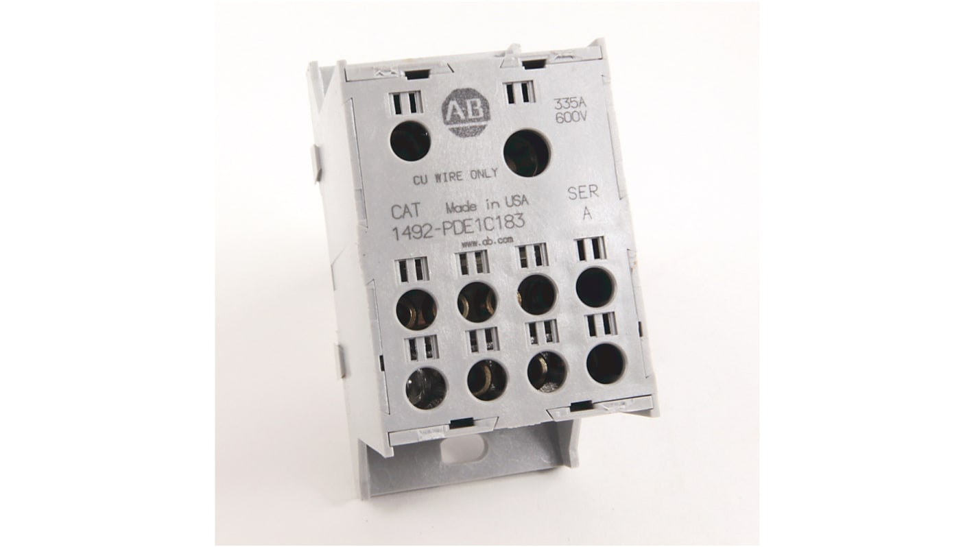 1492PDE1C183 Rockwell Automation Distribution Block, 8 Way, 335A