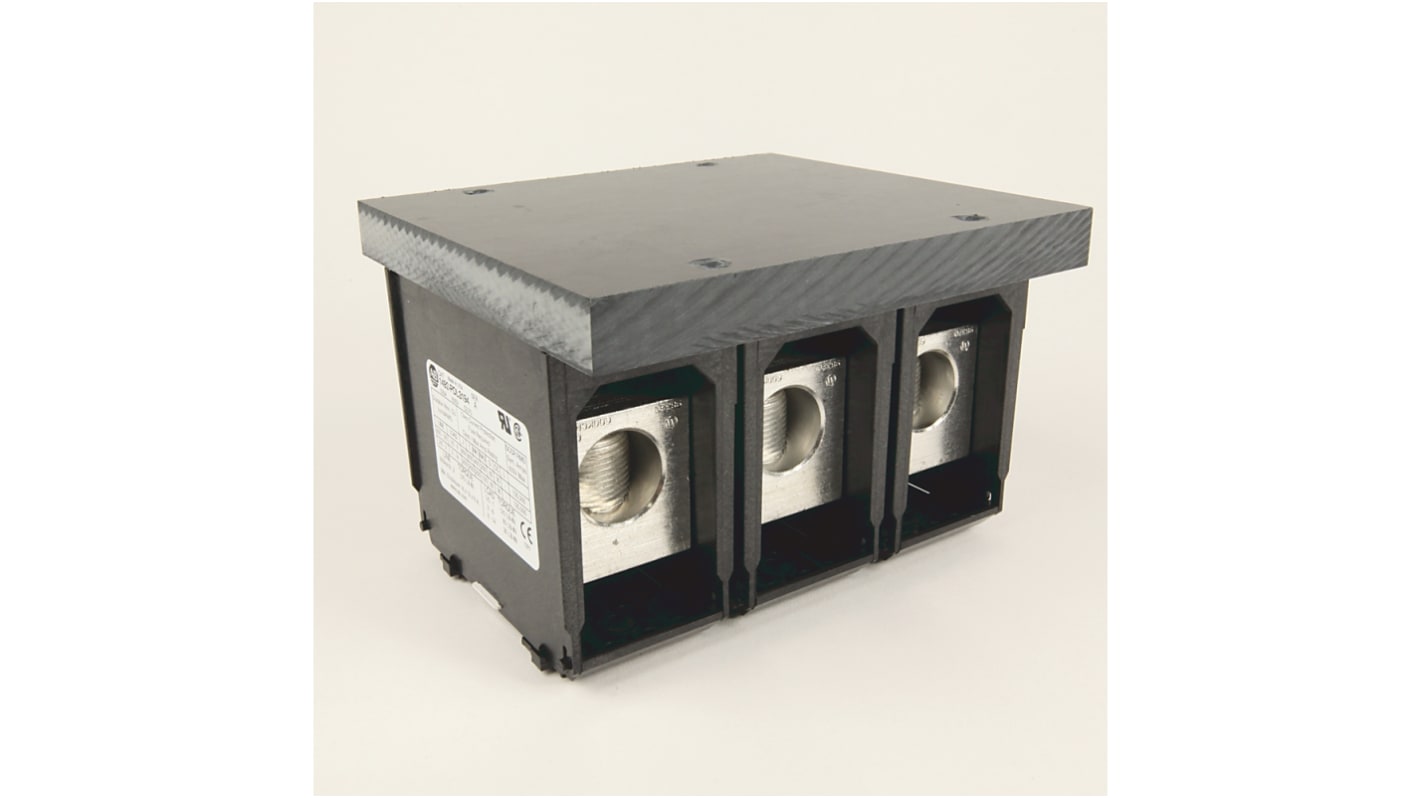 Rockwell Automation Distribution Block, 9 Way, 335A, 600 V, Black