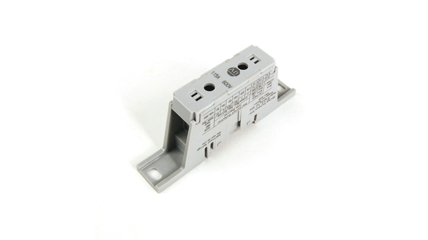 Rockwell Automation Schraub Verteilerblock 1-polig , 10 AWG, 115A / 600 V, Aluminium