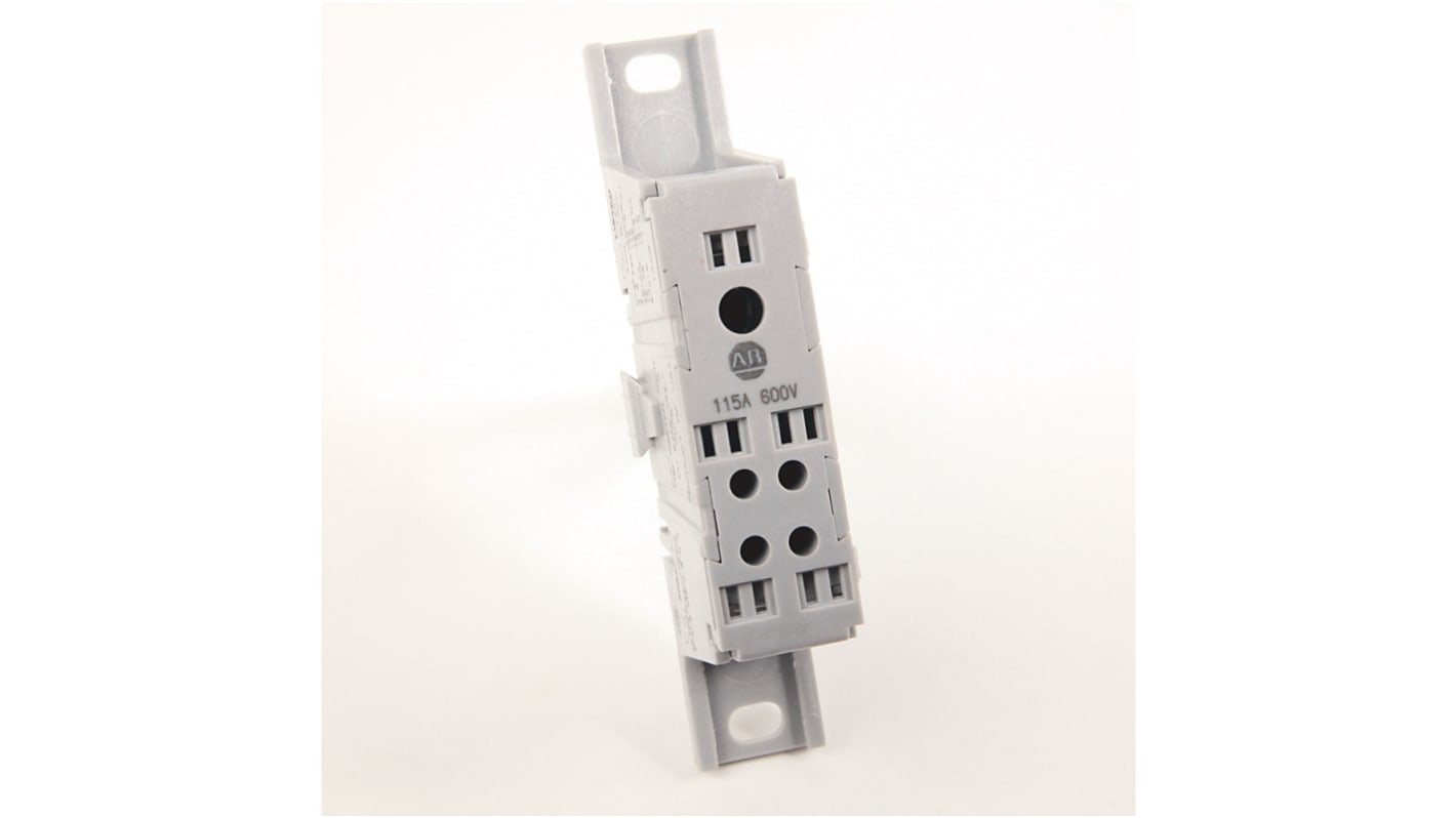 Rockwell Automation Schraub Verteilerblock 4-polig , 14 AWG, 115A / 600 V, Aluminium