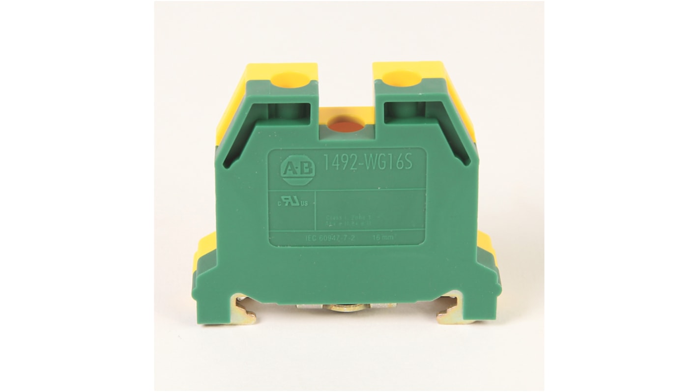 1492-WG6 | Rockwell Automation 1492-W Series Green, Yellow DIN Rail ...