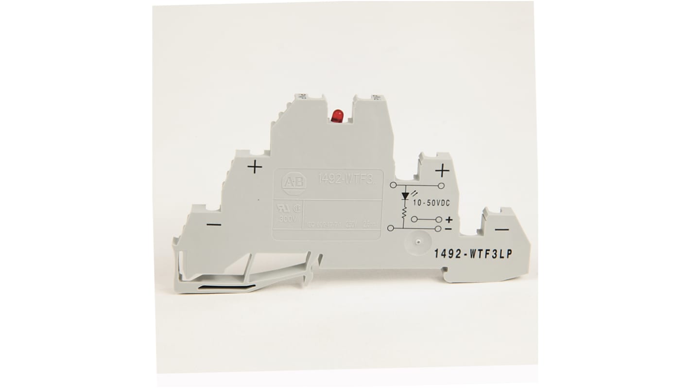 Rockwell Automation 1492-W Reihenklemmenblock Grau, 250 V / 24A, Schraubanschluss