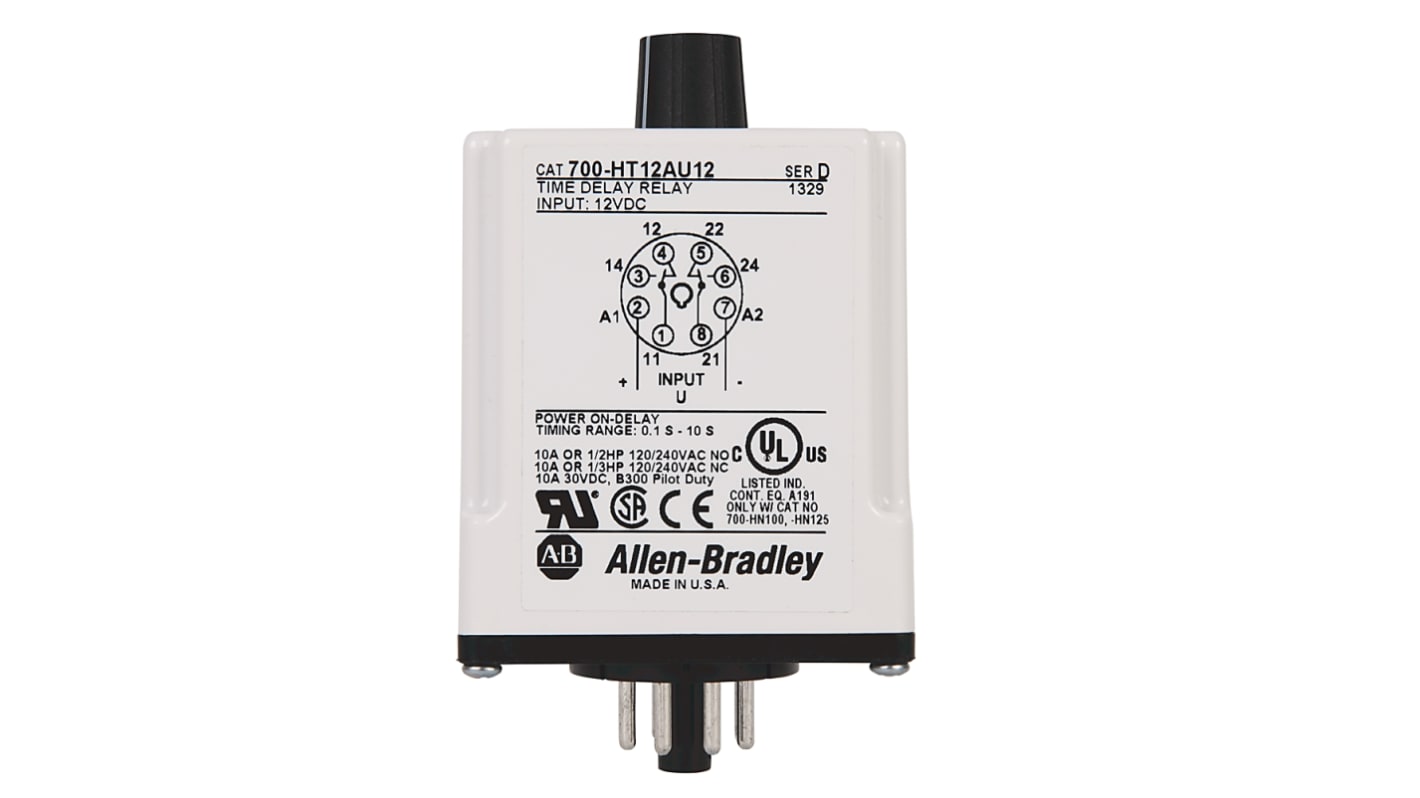 Rockwell Automation Timer Relay, 240V ac