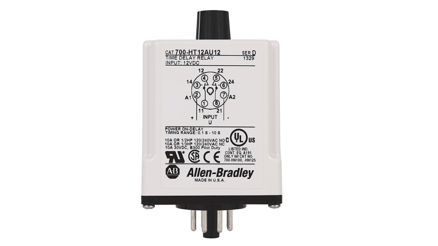 Rockwell Automation Timer Relay, 24V ac, 1-Function