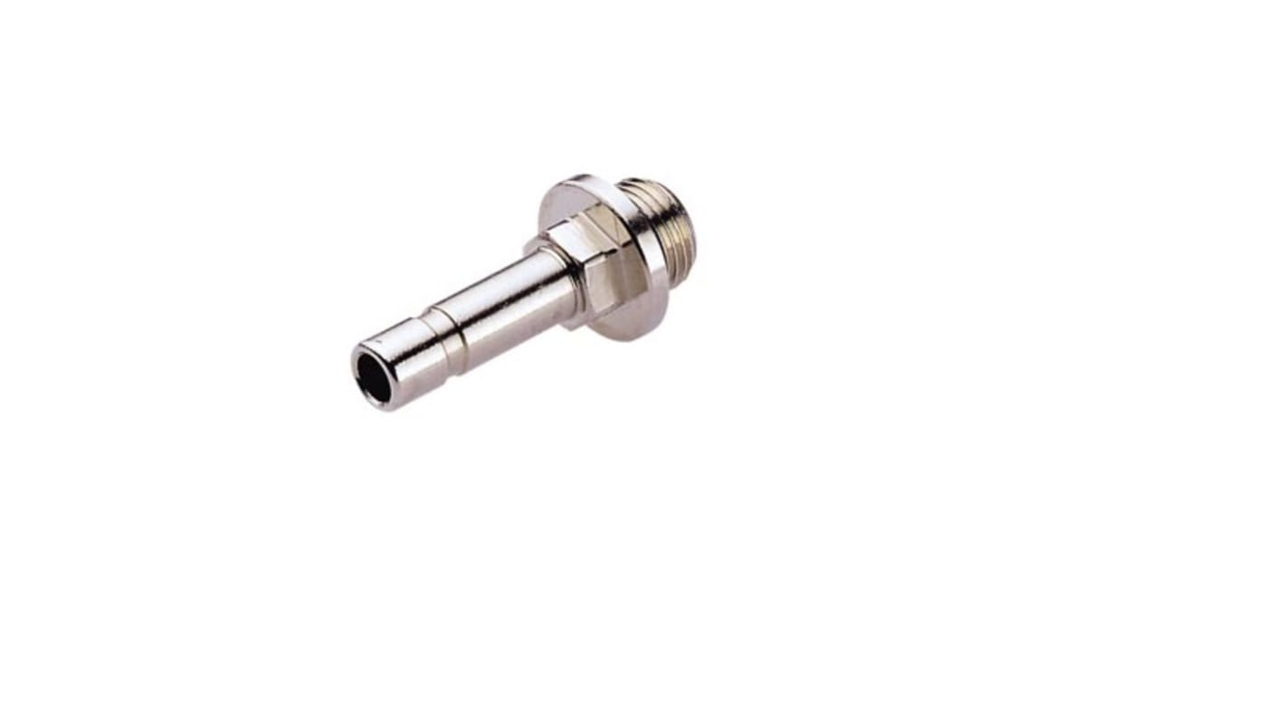 Norgren, G 1/8 Male to Push In 4 mm, Threaded-to-Tube Connection Style