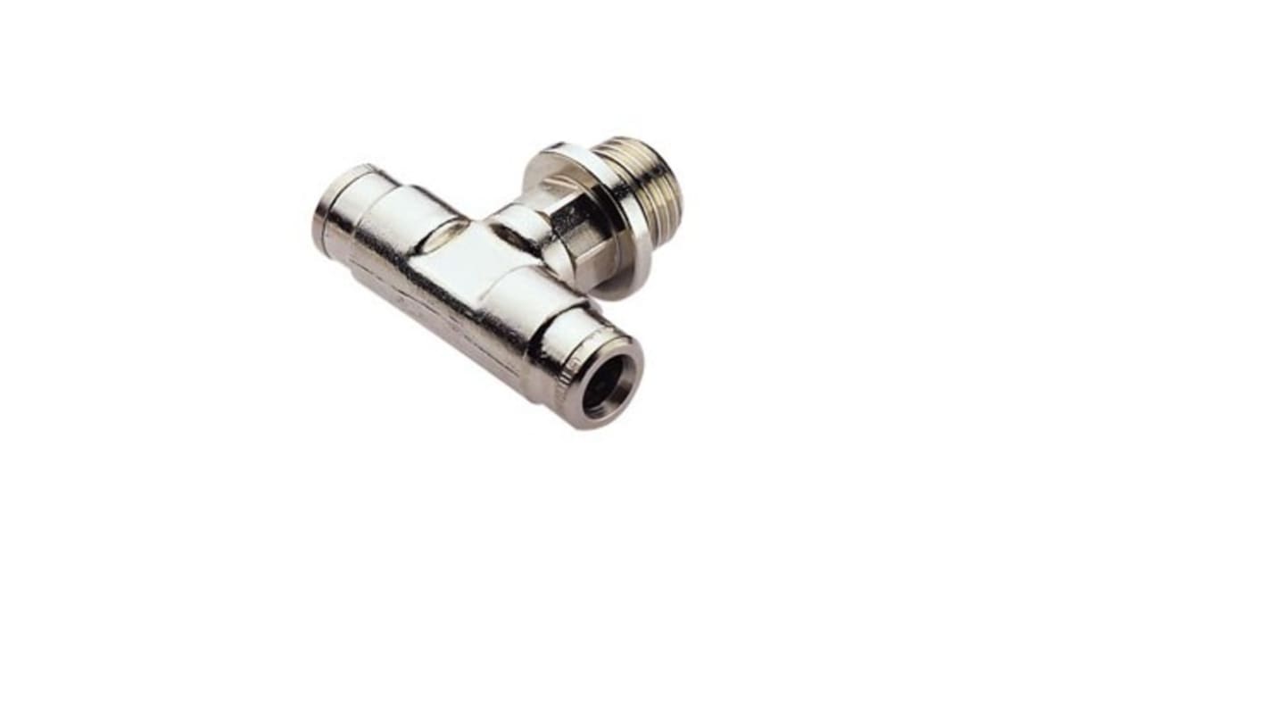 Norgren, Push In 8 mm to Push In 8 mm, Threaded-to-Tube Connection Style