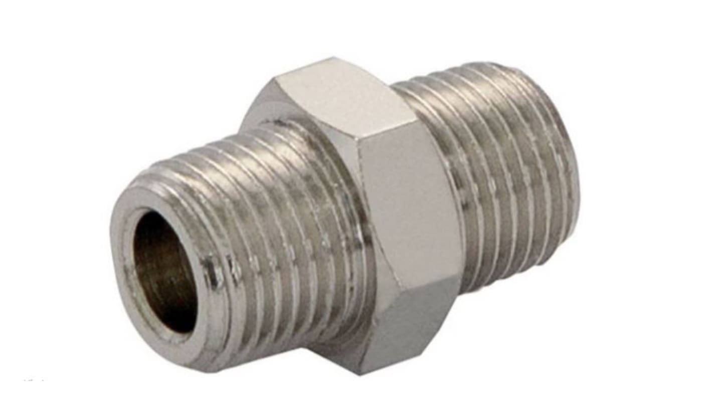 Norgren 15 Series Nipple Adaptor, R 3/4 Male to R 3/4 Male, Threaded Connection Style