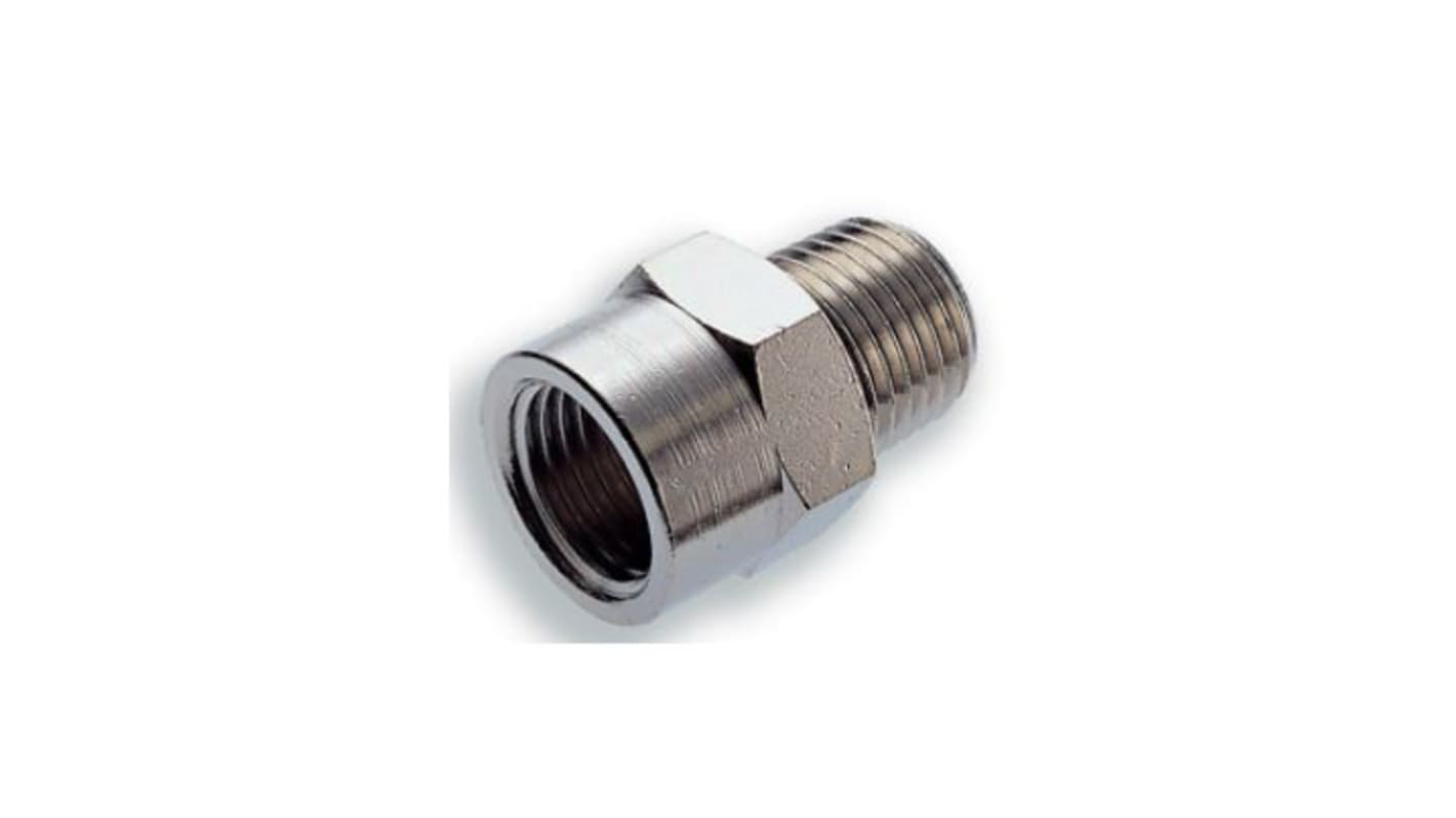 Norgren 15 Series Straight Threaded Adaptor, R 1/2 Male to G 3/4 Female, Threaded Connection Style