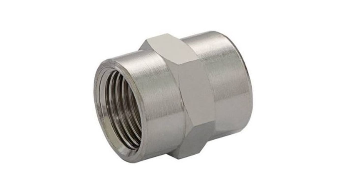 Norgren 16 Series Straight Threaded Adaptor, G 3/8 Female to G 1/4 Female, Threaded Connection Style