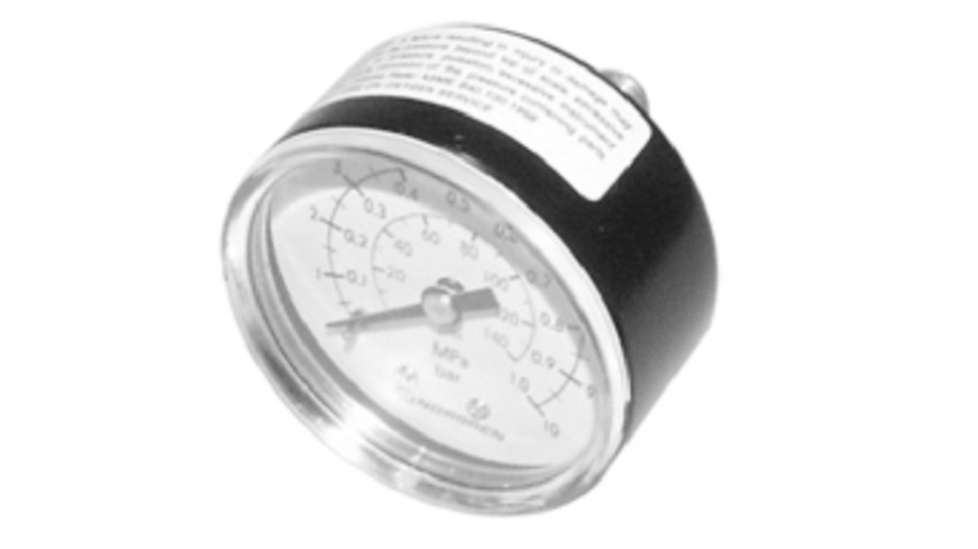 Norgren G 1/4 Analogue Pressure Gauge 16bar Bottom Entry, 18-015-853, 0bar min.