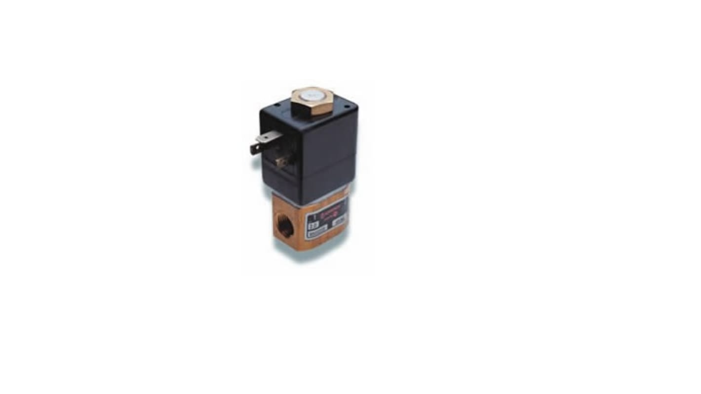 Elettrovalvola a Solenoide Norgren, G 1/4, funzione NO, azionamento Solenoide