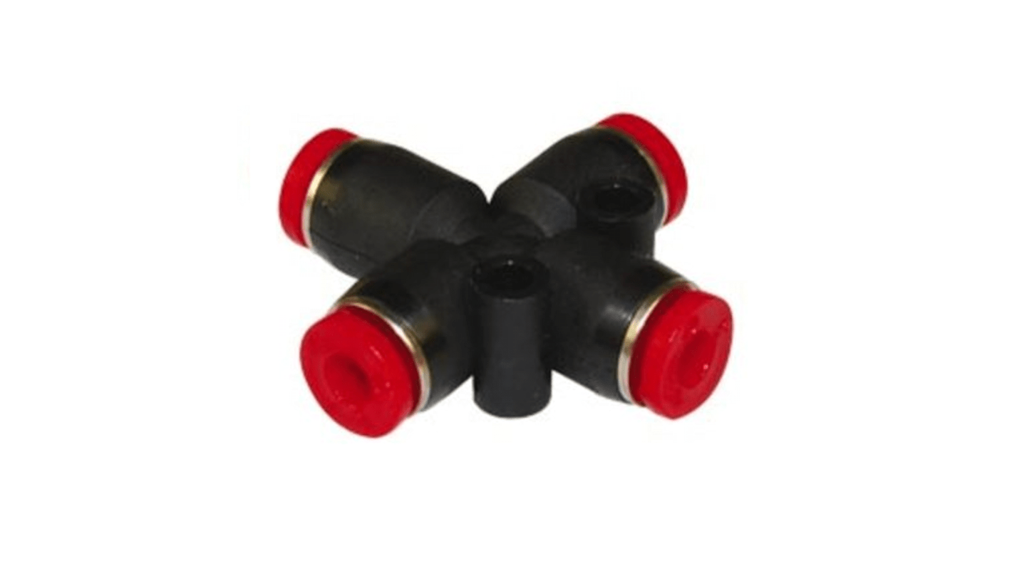 Norgren Pneufit C Series, Push In 8 mm to Push In 8 mm, Tube-to-Tube Connection Style