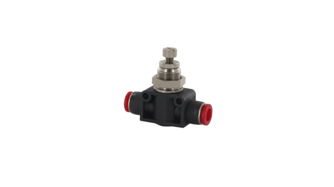 Norgren C00GP Series Tube Flow Regulator, 4mm Tube Inlet Port x 10.5mm Tube Outlet Port