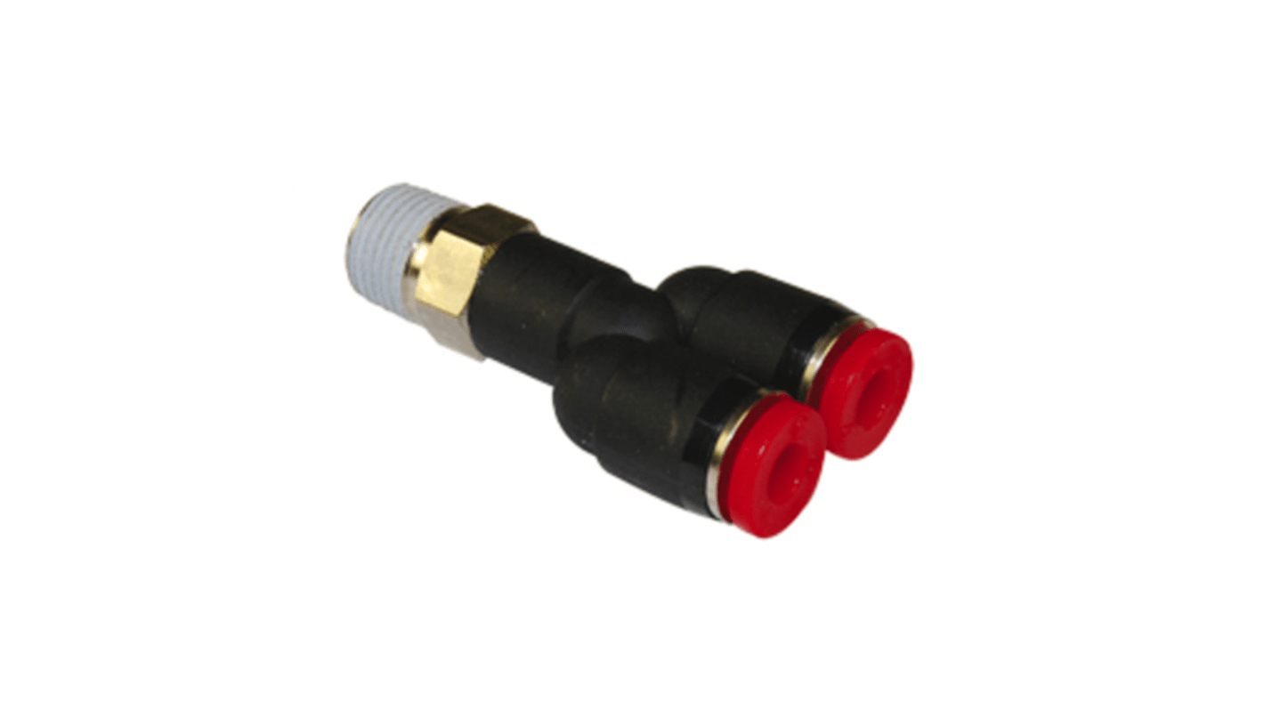 Norgren C0188 Series Threaded-to-Tube, Push In 10 mm to Push In 10 mm, Threaded-to-Tube Connection Style