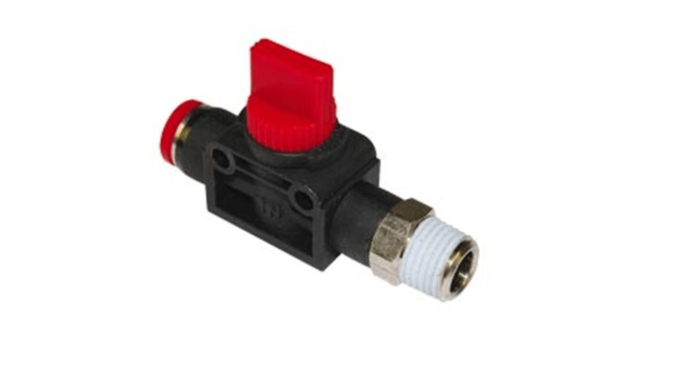 Norgren Shunt off valve Pneumatic Manual Control Valve Pneufit C Series, 1/4