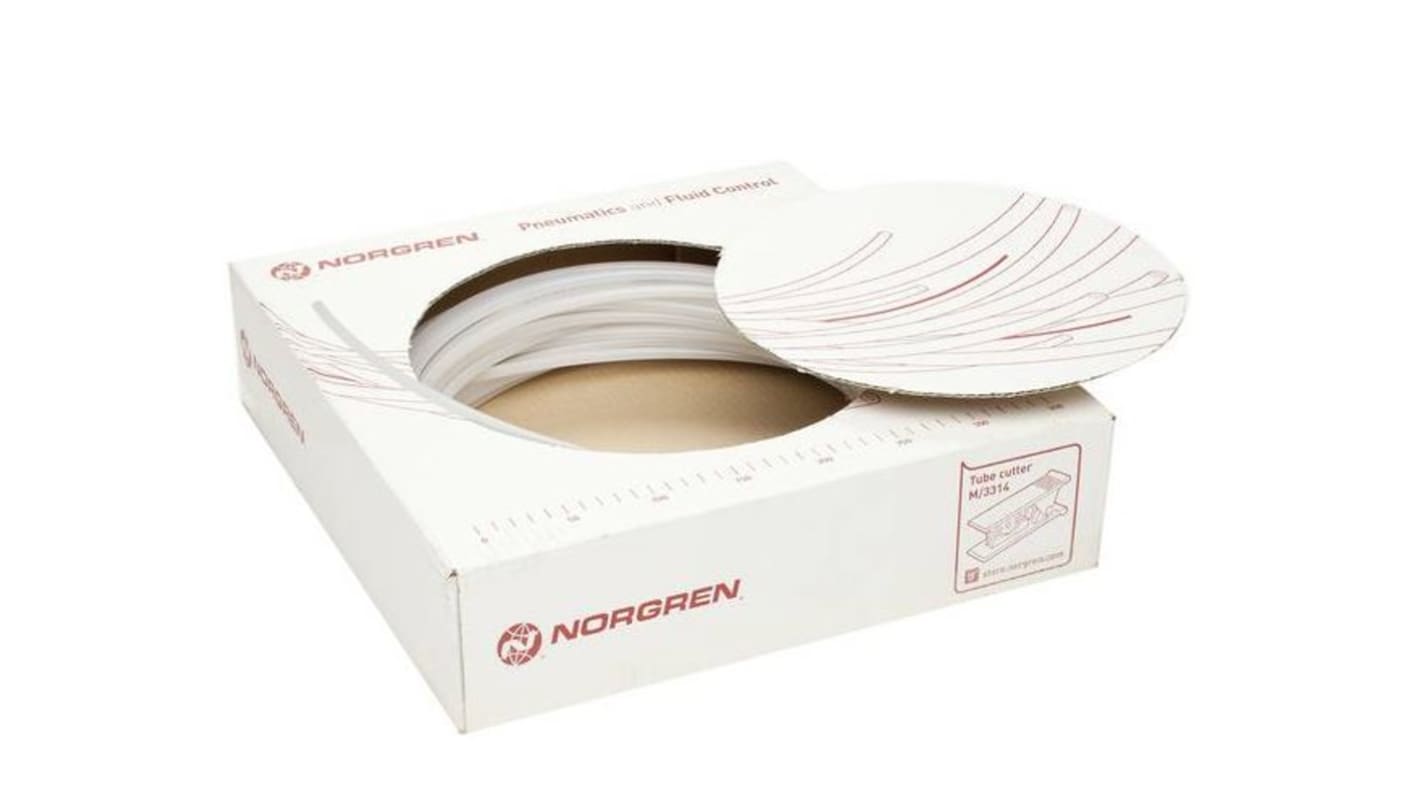 Norgren PU2 Druckluftrohr Polyurethan transparent, Innen-Ø 8mm / Außen 12mm x 25m bis 9 bar