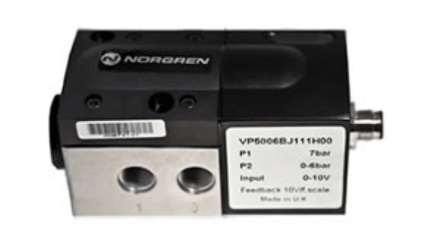 Electrovanne proportionnelle Norgren serie VP50, Assistée/Ressort, G 1/4