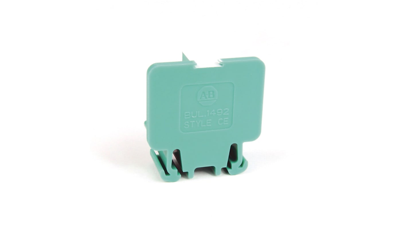 Rockwell Automation 1492 Series White DIN Rail Terminal Block, 4 → 50mm², Screw Termination, Fused